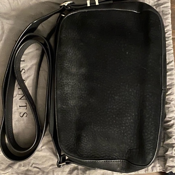 AllSaints Cooper Bag in Black Suede - Picture 3 of 4